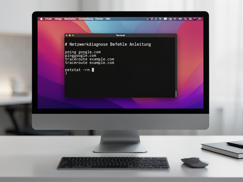 macOS Terminal Netzwerkdiagnose Befehle Anleitung