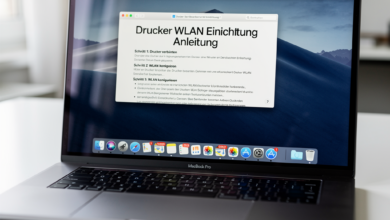macOS Drucker WLAN Einrichtung Anleitung