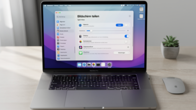 Mac Bildschirm teilen Split View - Schritt-fuer-Schritt Anleitung mit Screenshot