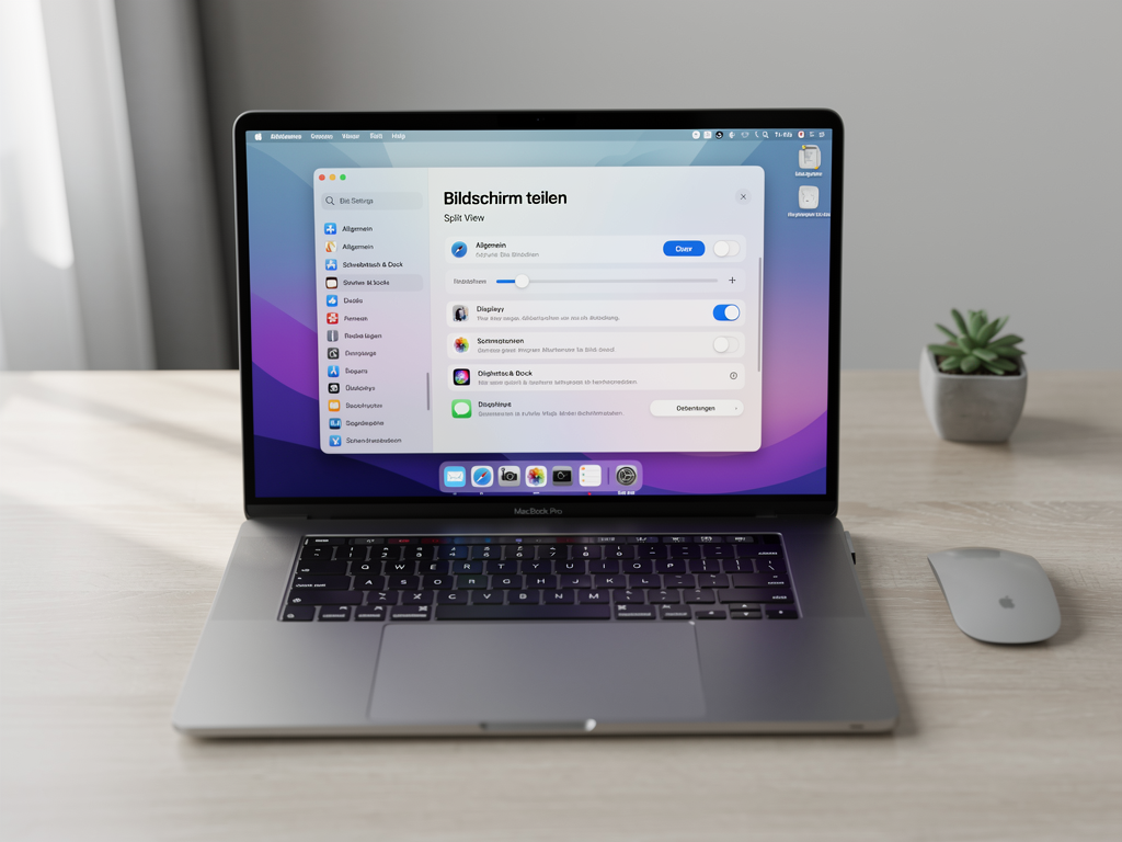 Mac Bildschirm teilen Split View - Schritt-fuer-Schritt Anleitung mit Screenshot
