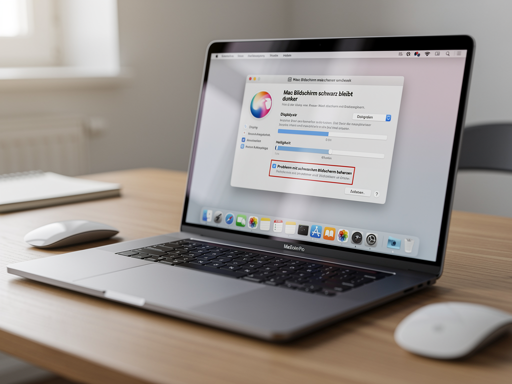 Mac Bildschirm schwarz bleibt dunkel - Schritt-fuer-Schritt Anleitung mit Screenshot