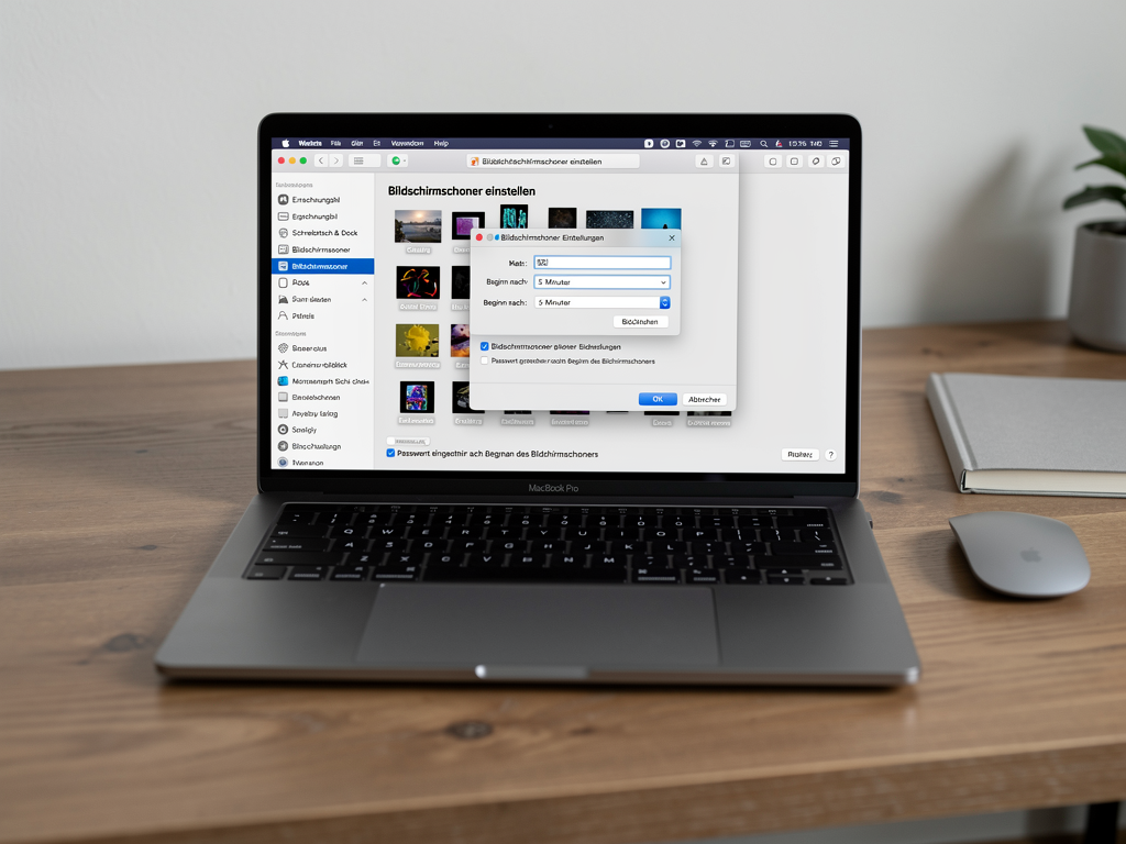 Mac Bildschirmschoner einstellen